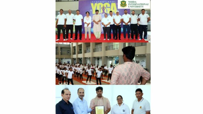 NIU successfully hosted The Rubber Boy of India on International Yoga Day 2024