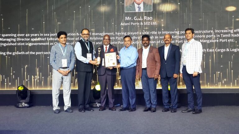 Adani Krishnapatnam Port Limited, CEO, Mr G.J. Rao Receives Lifetime Achievement Award