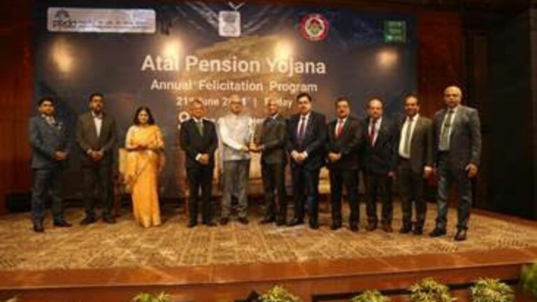 Bank of India receives Top Honours at PFRDA