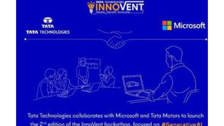 Tata Technologies collaborates with Microsoft and Tata Motors to drive innovation with the InnoVent hackathon for engineering students, focused on Generative AI