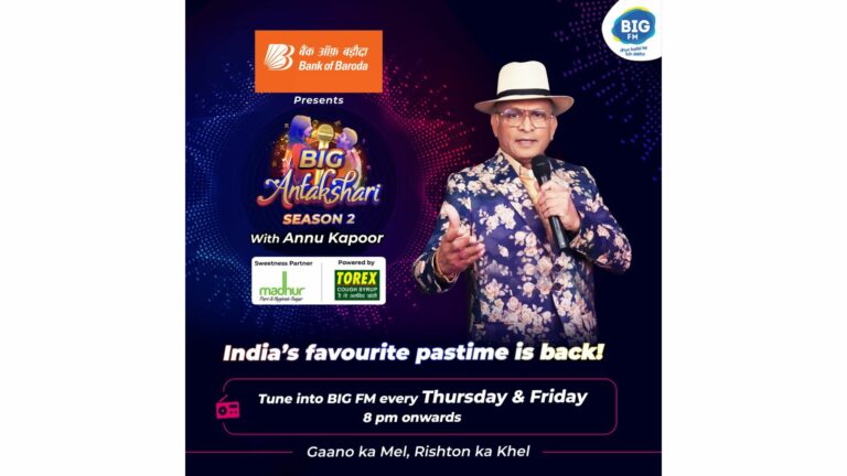 GET READY FOR THE ULTIMATE MUSICAL EXTRAVAGANZA AS BIG FM RETURNS WITH THE SECOND SEASON OF ITS MUCH-AWAITED SHOW BIG ANTAKSHARI WITH ANNU KAPOOR