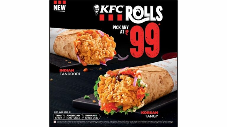 SNACK ANYTIME, ANYWHERE WITH THE NEW RANGE OF KFC ROLLS.