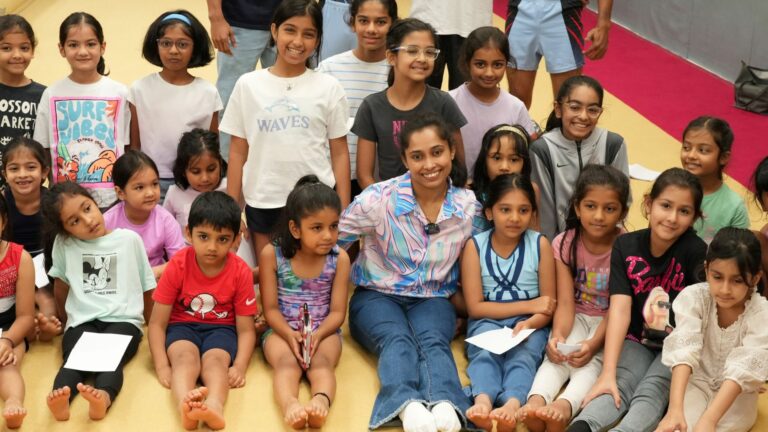 INDIAN GYMNAST DIPA KARMAKAR INSPIRES YOUNGSTERS AT LEAP GYMNASTICS AHEAD OF PARIS OLYMPICS 2024