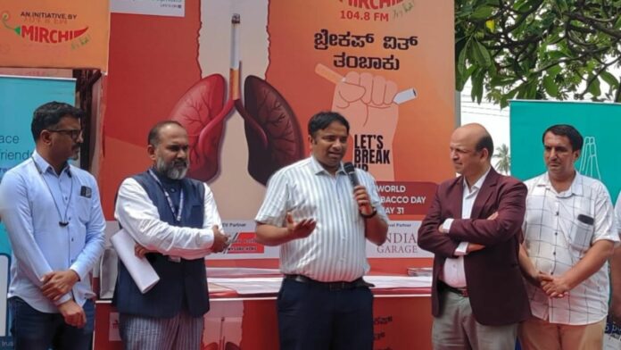 Let’s Break Up: Anti-Tobacco Campaign by 104.8 Mirchi Mysore on World No Tobacco Day